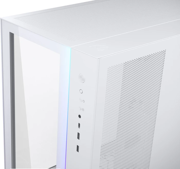 MetallicGear / MagniumGear Neo Qube 2 White, weiß, Glasfenster