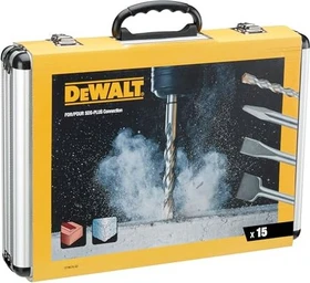 DeWalt DT9679 SDS-plus Bohrer-/Meißel-Zubehörset inkl. Koffer, 15-tlg.