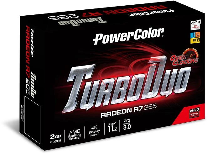 PowerColor Radeon R7 265 TurboDuo OC, 2GB GDDR5, DVI, HDMI, DP