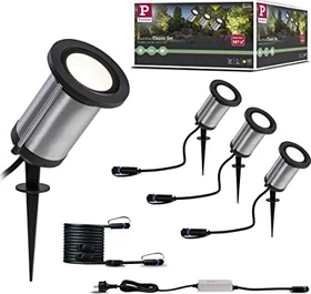 Paulmann Plug & Shine Classic Basisset 5.1W Gartenspot, 3 Stück