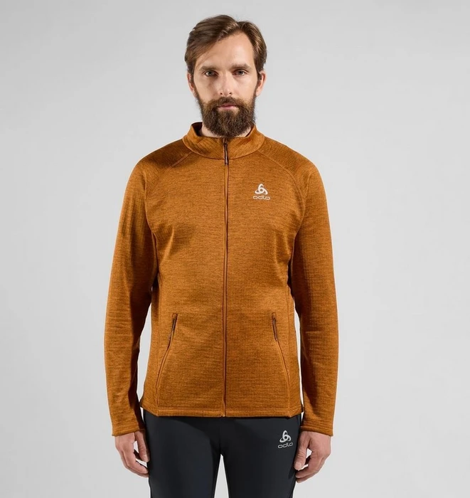 Odlo Tencia Mid Layer Jacke honey ginger melange (Herren)