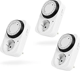 goobay analoge Tageszeitschaltuhr, IP20, weiß, 3er-Pack