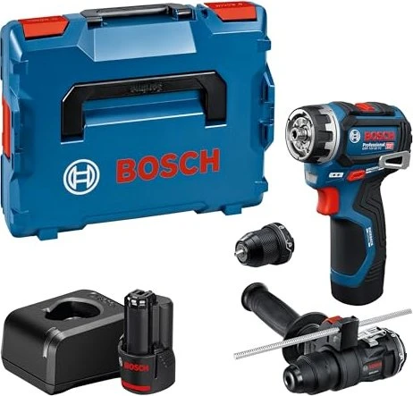 Bosch Professional PRO GSR 12V-32 FC HEAVY DUTY Akku-Bohrschrauber inkl. L-Boxx + 2 Akkus 2.0Ah