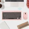 Riitek Rii RKM709 Wireless Keyboard and Mouse Combo, rosa, USB, DE Vorschaubild