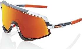 100% Glendale soft tact grey camo/hiper red multilayer mirror lens