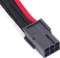 SilverStone PP07-IDE6BR, 6-Pin PCIe Verlängerung 250mm, sleeved schwarz/rot Vorschaubild