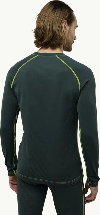 Jack Wolfskin Infinite Warm Funktionsshirt langarm black olive (Herren)