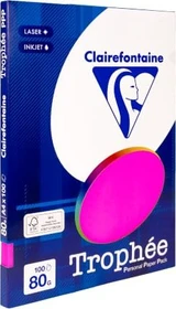 Clairefontaine Trophée Universalpapier matt neonrosa, A4, 80g/m², 100 Blatt