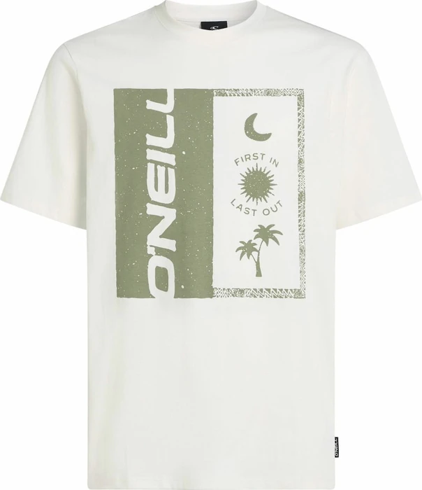 O'Neill Front Print T-Shirt kurzarm snow white (Herren)