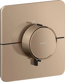Hansgrohe Axor ShowerSelect ID softsquare Thermostat polished red gold