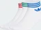adidas Trefoil Ankle Socken white/better scarlet/blue/green, 3 Paare Vorschaubild