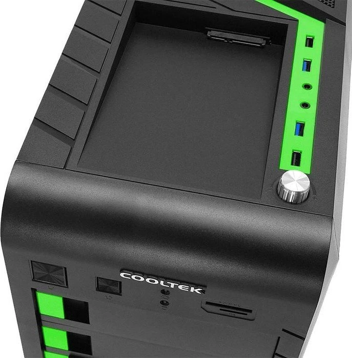 Cooltek GT-04 grün, Acrylfenster
