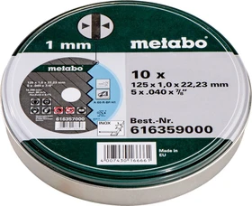 Metabo Inox TF 41 A 60-R Trennscheibe gerade, 125x1x22.23mm, 10 Stück