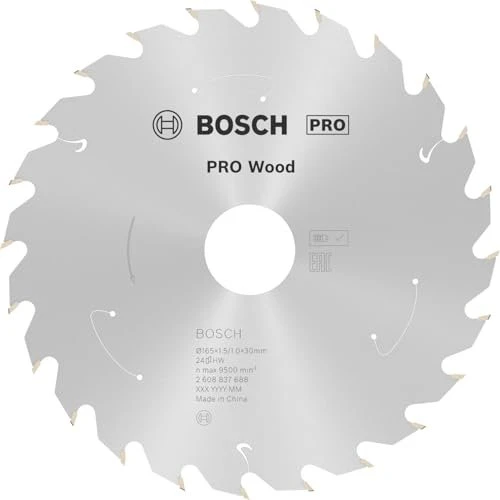 Bosch Professional Standard for Wood Kreissägeblatt 24Z, 165x1x30mm, 1 Stück