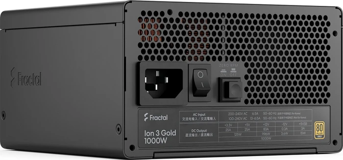 Fractal Design Ion 3 Gold schwarz 1000W, ATX 3.1