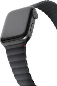 Decoded Silicone Magnetic Traction Strap Lite für Apple Watch (38mm/40mm/41mm) Charcoal