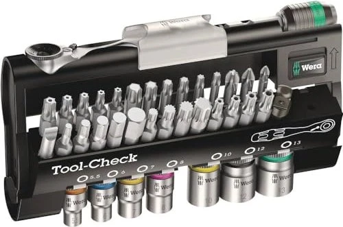 Wera Tool-Check Automotive 1 Bitset/Steckschlüsselsatz inkl. Werkzeugbox, 38-tlg.