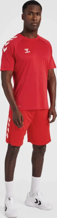 hummel Core XK Poly Trainingshose kurz rot