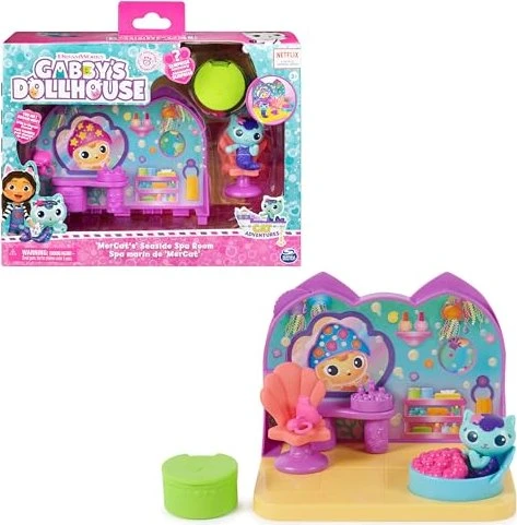 Spin Master Gabby's Dollhouse - Wellness Raum mit Meerkätzchen