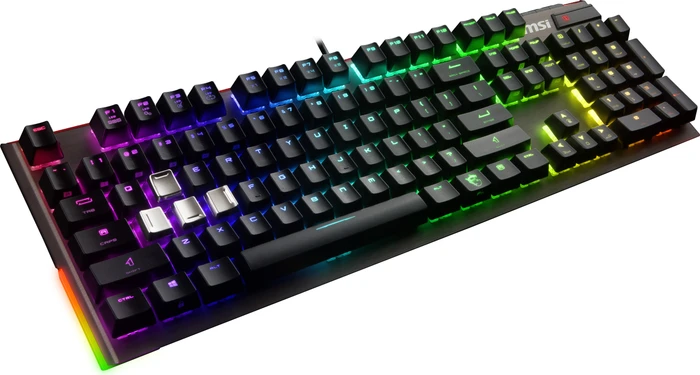 MSI Vigor GK80 Red, LEDs RGB, MX RGB RED, USB, DE