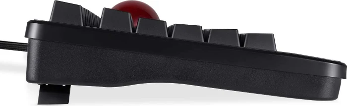 Perixx Periboard-522 Large Trackball Mechanical Trackball Keyboard schwarz, Kailh BROWN, USB, US
