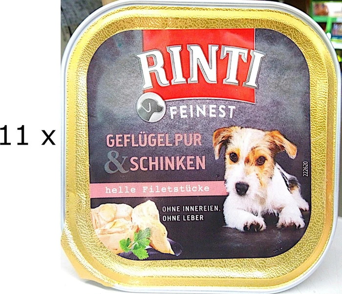 Finnern Rinti Feinest mit Geflügel & Schinken, 1.65kg (11x 150g)