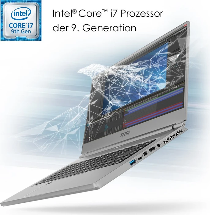 MSI P65 Creator 852-9SD, Space Grey, Core i7-9750H, 16GB RAM, 512GB SSD, GeForce GTX 1660 Ti Max-Q, DE