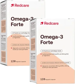 Redcare Omega-3 Forte Kapseln, 240 Stück (2x 120 Stück)