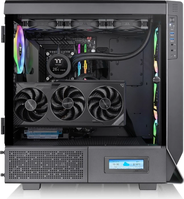Thermaltake Ceres 500 TG ARGB, schwarz, Glasfenster