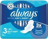 Always Ultra Night Größe 3, 9 Stück