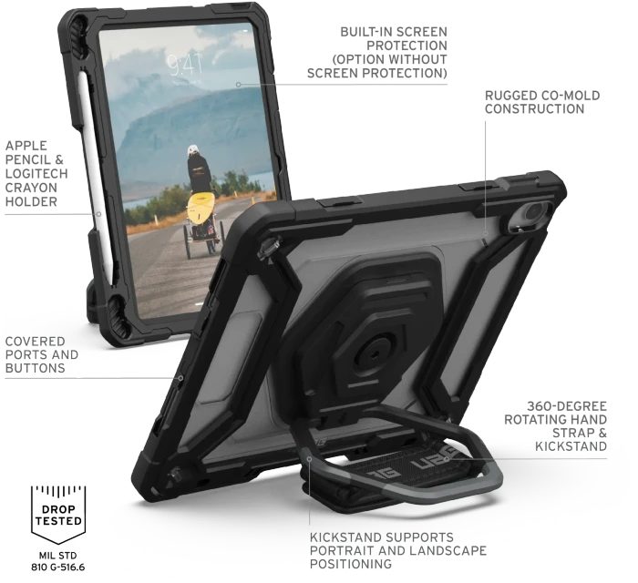UAG Plasma Series Case für Apple iPad (10.Gen, 2022) 10.9", schwarz, eis