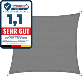 Casa Pura Sonnensegel 300x300cm grau