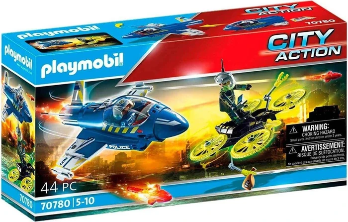 playmobil City Action Polizei-Jet: Drohnen-Verfolgung