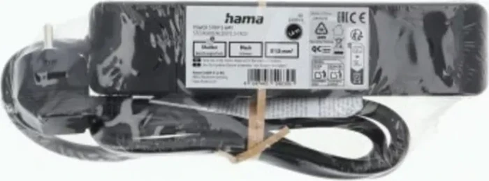Hama Steckdosenleiste mit Schalter, 3-fach, 1.4m, schwarz
