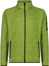 CMP Melange Knit Tech Heavy Fleece Jacke acido/nero (Herren)