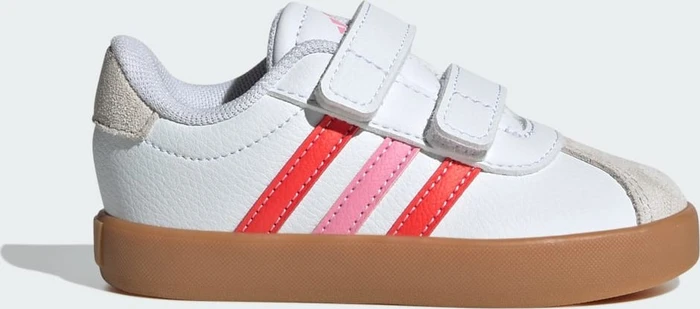 adidas VL Court 3.0 cloud white/bright red/bliss pink (Junior)