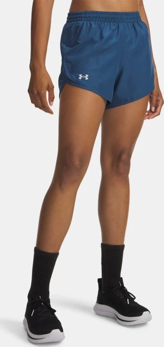 Under Armour Fly By 8cm Hose kurz wham blue/reflective (Damen)