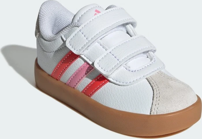 adidas VL Court 3.0 cloud white/bright red/bliss pink (Junior)