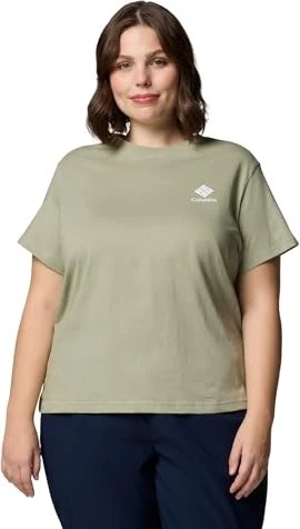 Columbia Rolling Bend mit Grafik T-Shirt kurzarm safari/stacked gem (Damen)