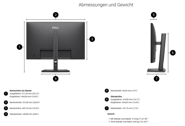 Dell Pro P 24 16:10 USB-C Hub Monitor P2426E, 24.1"