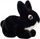 Teddy Hermann Hase sitzend 17cm schwarz (937401)