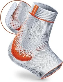 Sporlastic Malleo-Hit Supreme Sprunggelenkbandage Größe 2 platinum/orange, 1 Stück