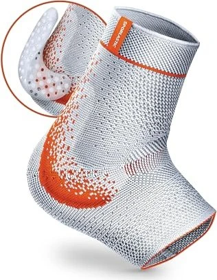Sporlastic Malleo-Hit Supreme Sprunggelenkbandage Größe 2 platinum/orange, 1 Stück