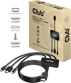 Club 3D aktiver USB-C/HDMI/Mini DisplayPort auf HDMI 2.0 Adapter (CAC-1630)