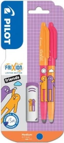 Pilot FriXion Ball Best Friends Friends clouds 0.7mm Tintenroller (Mine) rosa/orange, 2er-Set