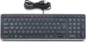 Contour Design Balance Keyboard Wired, schwarz/silber, USB, DE (BALANCE-DE-WIRED)