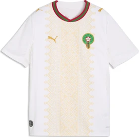 Puma FIFA WM 2026 Marokko Authentic Auswärtstrikot kurzarm puma white/victory gold (Junior)