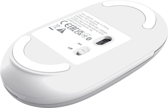 Trust Seron Hyperscroll Slim Wireless Mouse, weiß, USB/Bluetooth