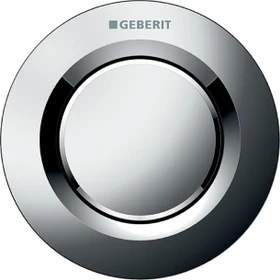 Geberit Typ 01 Fernbetätigung pneumatisch, für 1-Mengen-Spülung, UP-Drücker, glanzverchromt