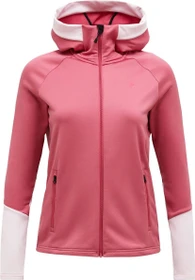 Peak Performance Rider Essentials Midlayer Zip Hood Jacke mountain blush/frosted blossom (Damen)
